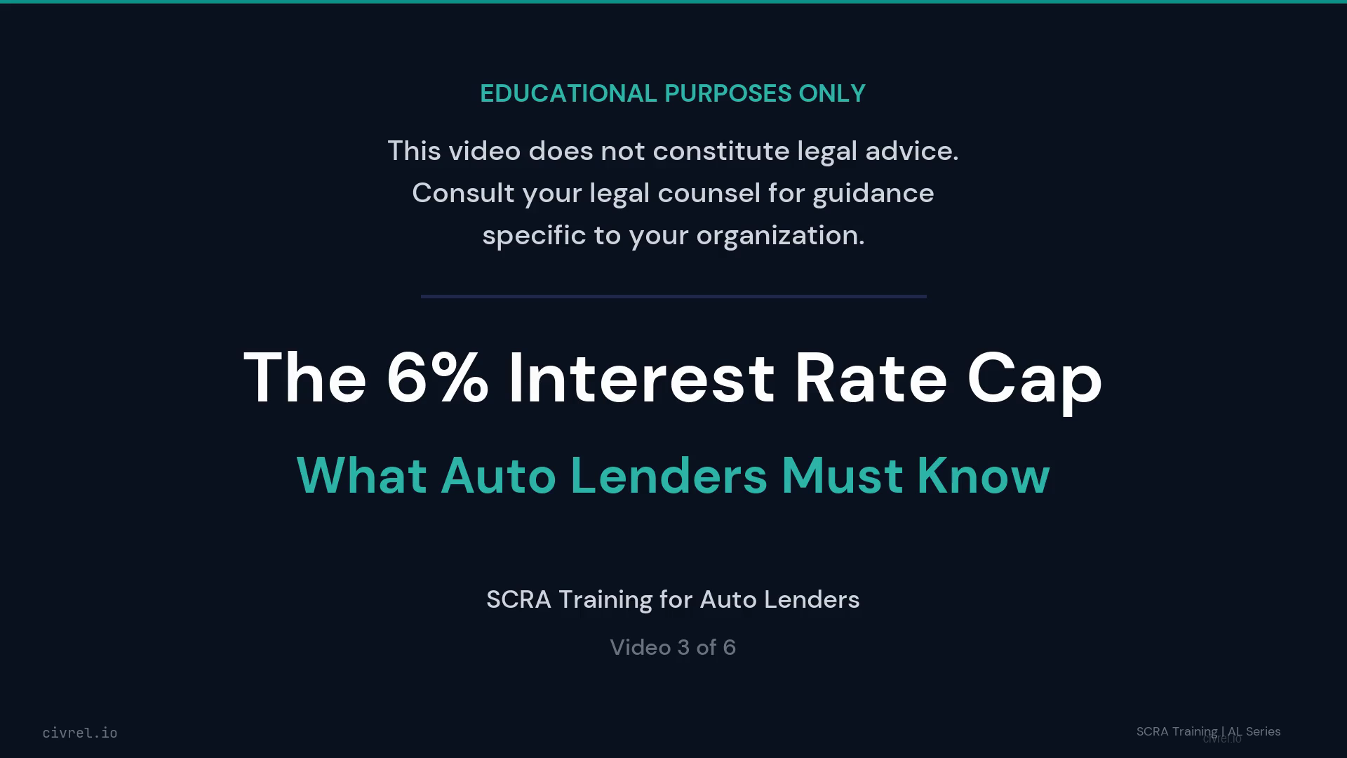 The 6% Interest Rate Cap