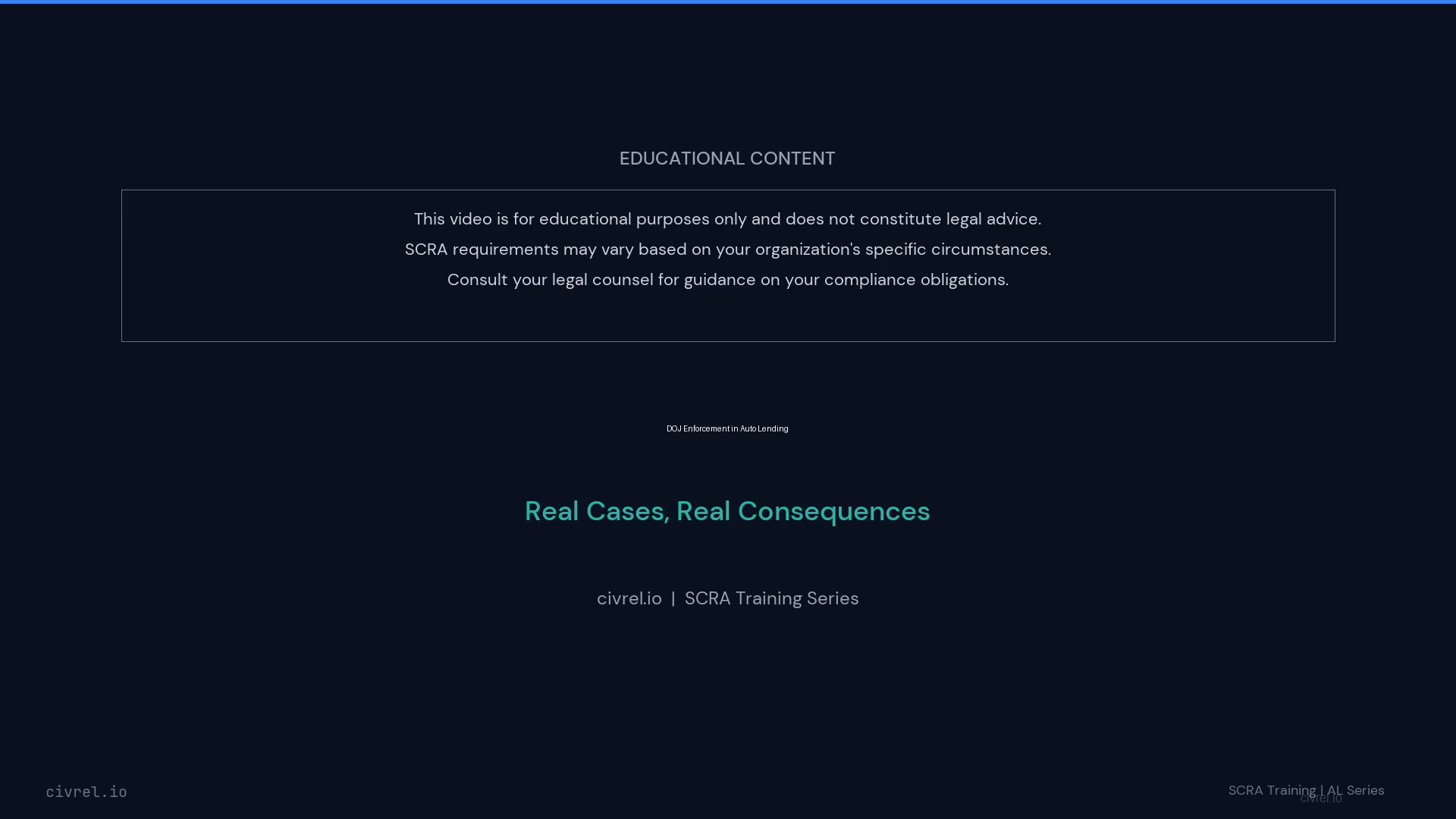 DOJ Enforcement Cases